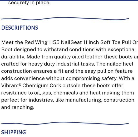 sold Don't Buy Red Wing Shoes 1155 Pecco Nail seat 7.5 Soft Toe Pull-On Boot - Picture 15 of 15